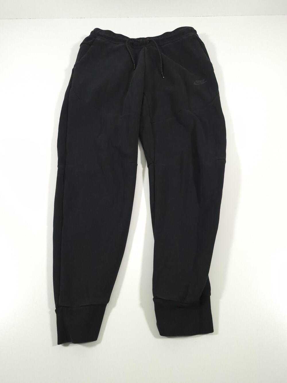Nike Tech Fleece Pants Mens Medium Black Joggers Zip Pocket Athletic CU4495-010